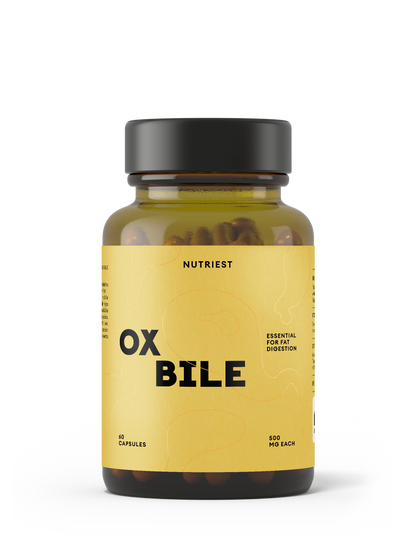 Organic pastured beef ox bile capsules