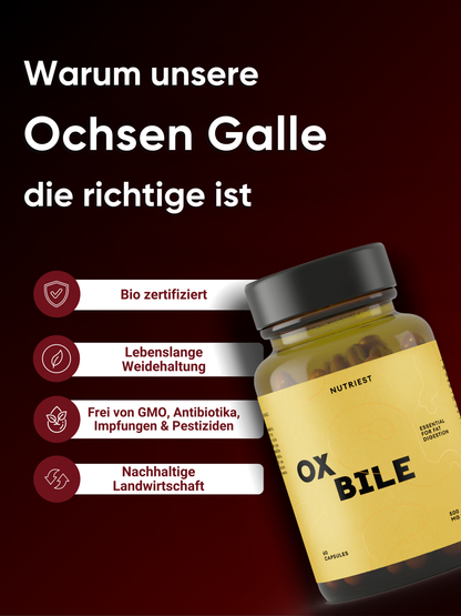 Bio Weiderind Ochsen Galle Kapseln
