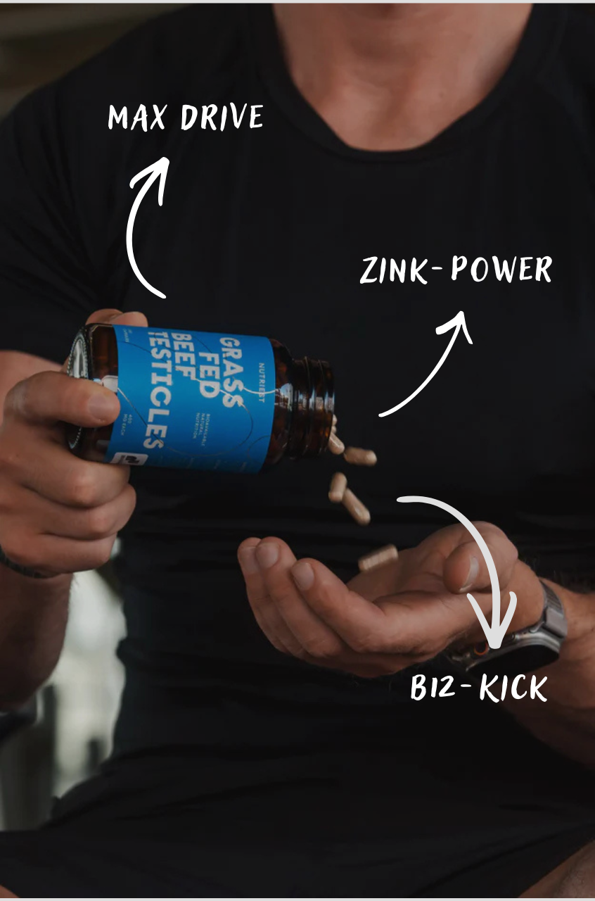 Getrocknete Bio Weiderind Hoden (Stierhoden) in praktischer Kapsel - Raw Animal