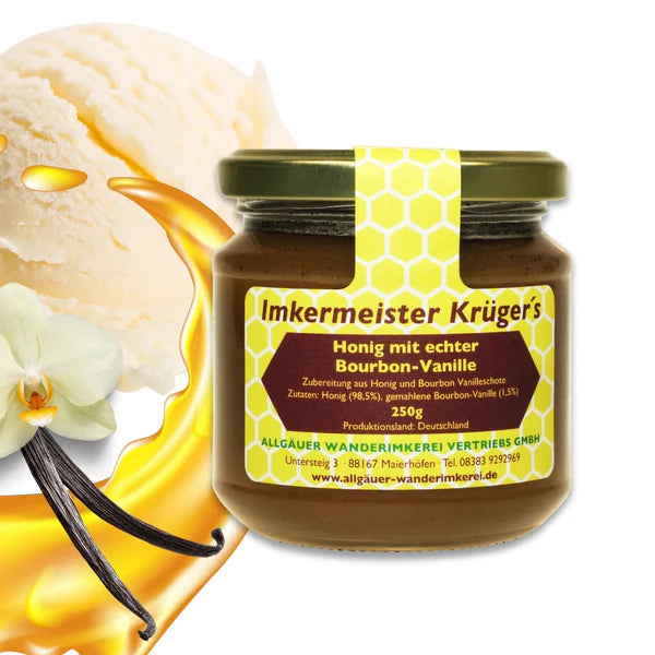 Honig mit echter Bourbon-Vanille 250g online kaufen | Raw Animal