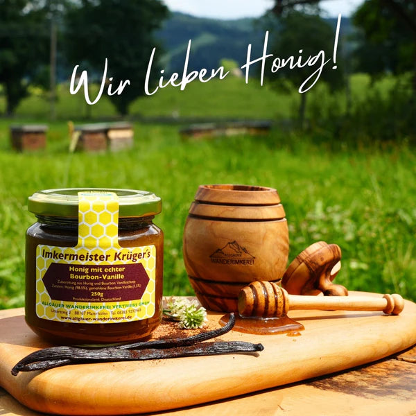 Honig mit echter Bourbon-Vanille 250g online kaufen | Raw Animal