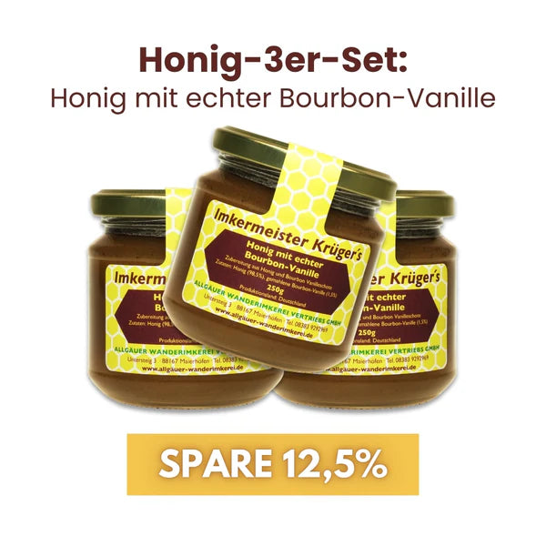 Honig mit echter Bourbon-Vanille 250g online kaufen | Raw Animal