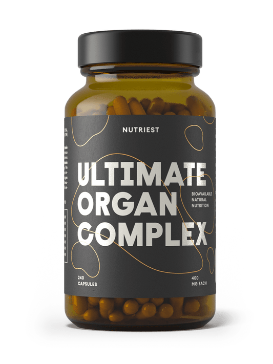 Getrockneter Bio Weiderind Ultimate Organ-Komplex in Kapseln NUTRIEST - Raw Animal