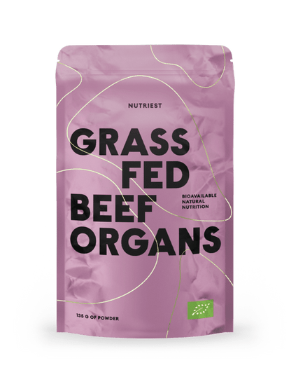 Getrocknetes Bio Weiderind Organ Mix Pulver NUTRIEST - Raw Animal