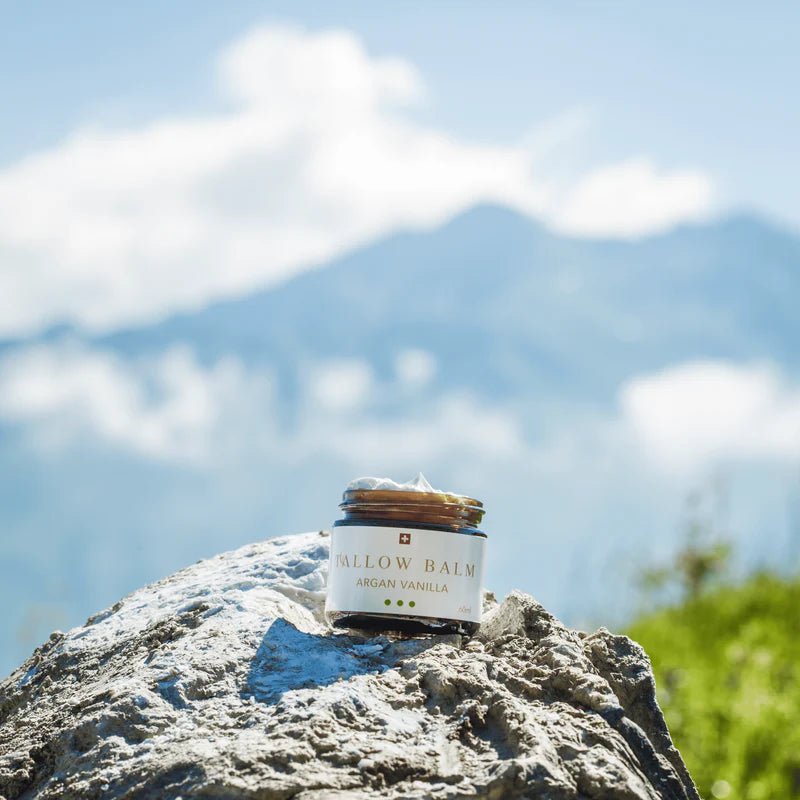 Tallow Balm Argan Vanilla Swiss Tallow - Raw Animal
