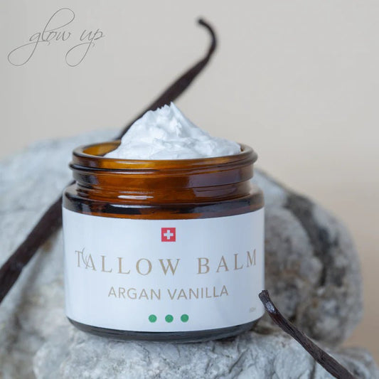 Tallow Balm Argan Vanilla Swiss Tallow - Raw Animal